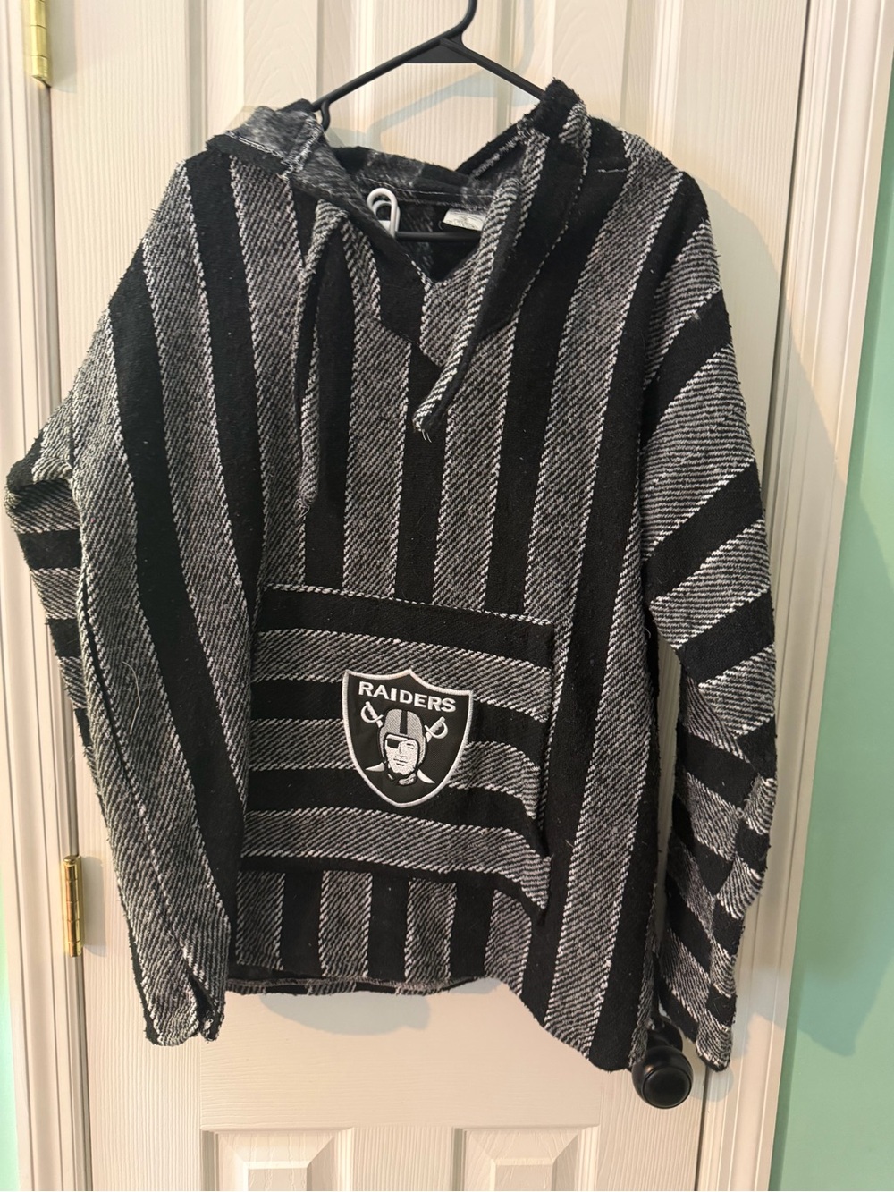 Riders by Lee Black & Gray Striped Hooded Pullover